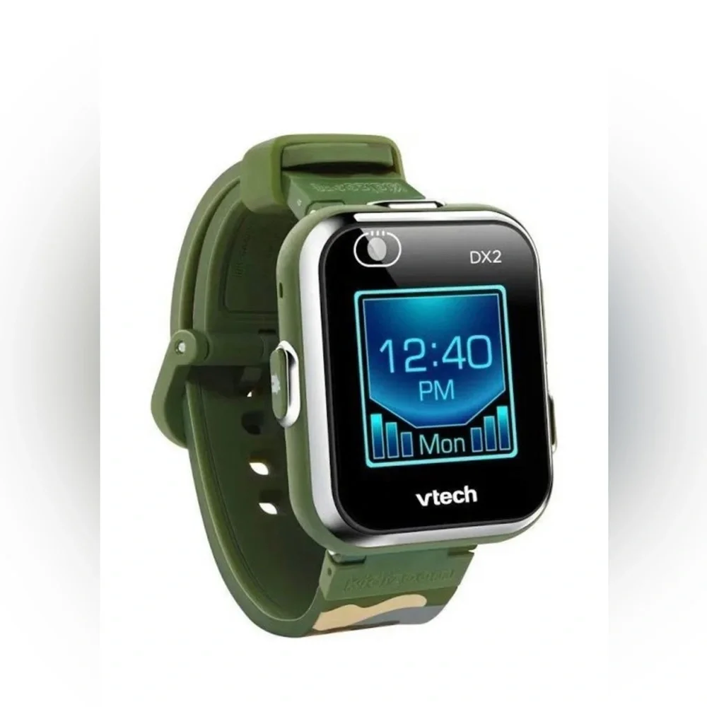 Vtech Kidizoom Smartwatch DX2 Army Camo w/Screen Protector
